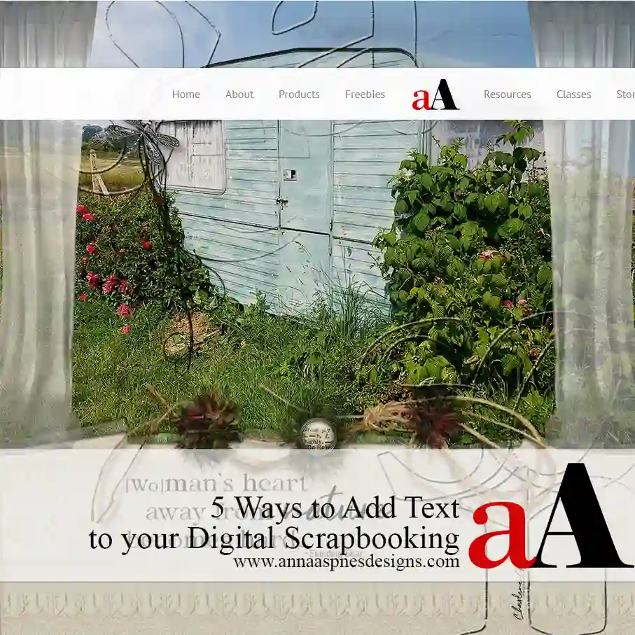 5 Ways to Add Text to Your Digital Scrapbooking 